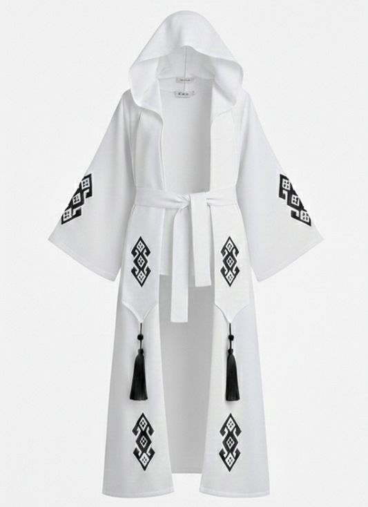 Kadın Müslin Türk Bereket Desenli Kaftan