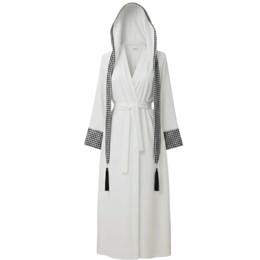 Kadın Müslin Kapüşonlu Kimono