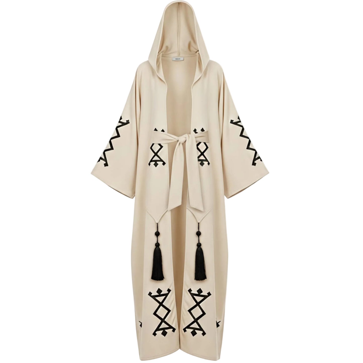 Kadın Müslin Saçbağı Türk Desenli Kaftan