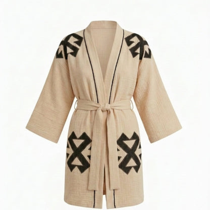 Akrep Desenli Kadın Kimono