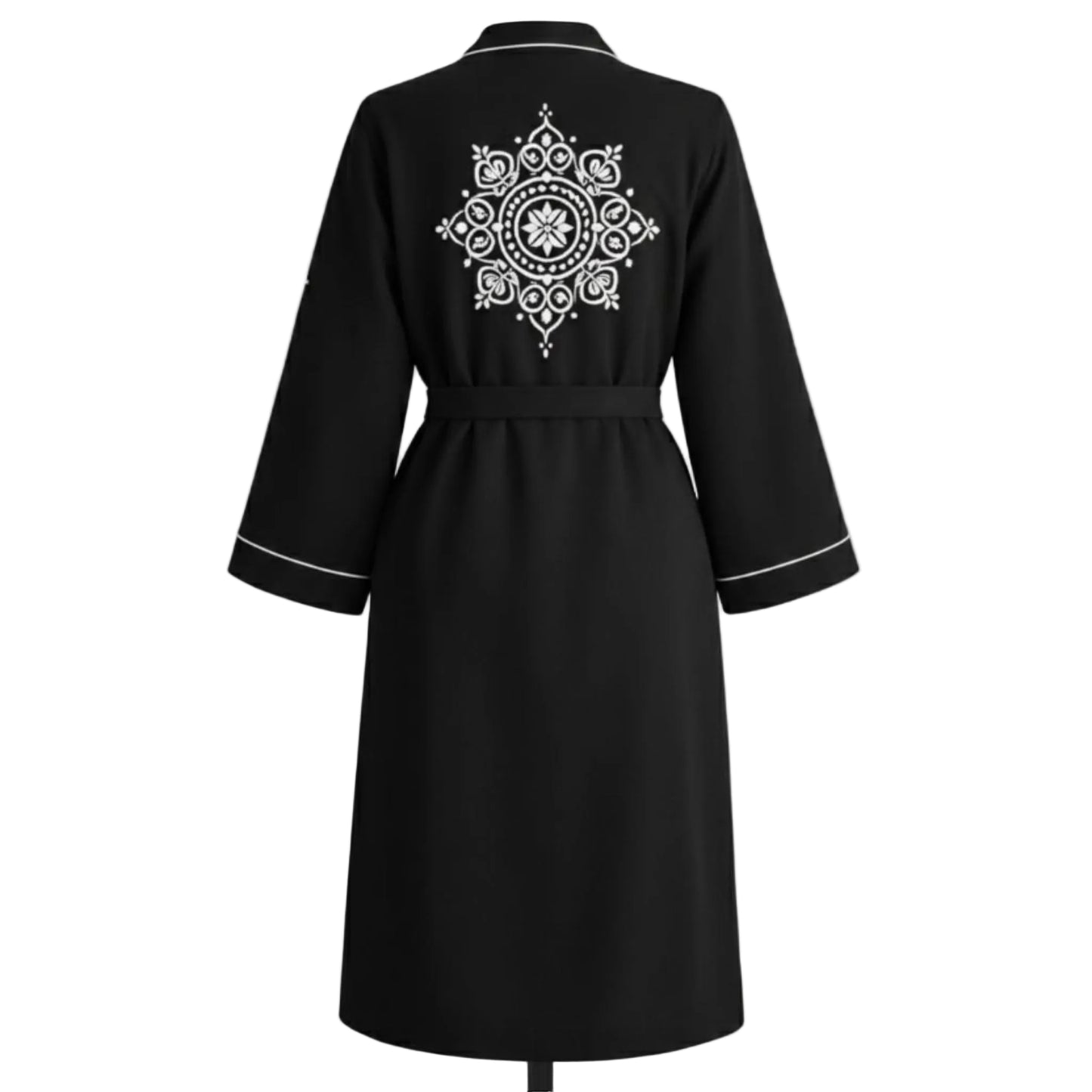 Etnik Desenli Kadın Müslin Kimono
