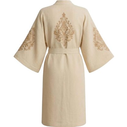 Sultan Desenli Kadın Müslin Kimono