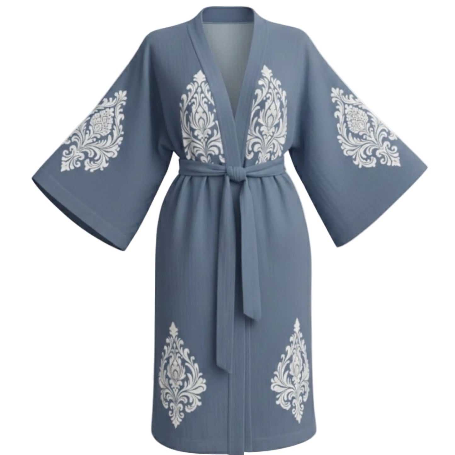 Sultan Desenli Kadın Müslin Kimono