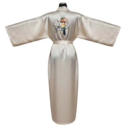 Kadın Saten Maxi  Kimono