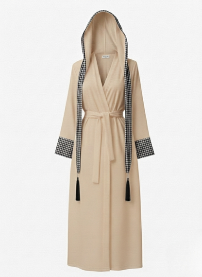 Kadın Müslin Kapüşonlu Kimono