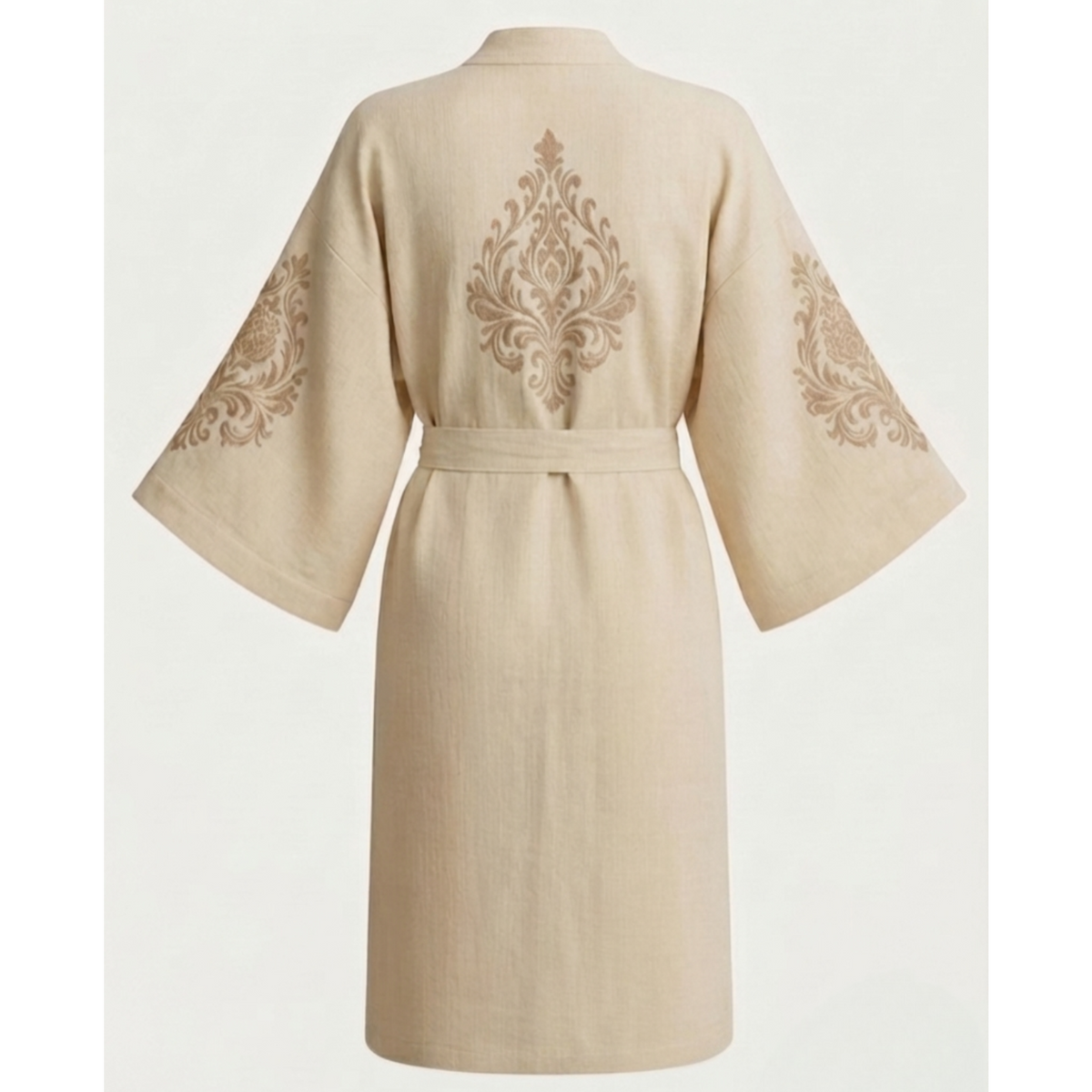 Sultan Desenli Kadın Müslin Kimono