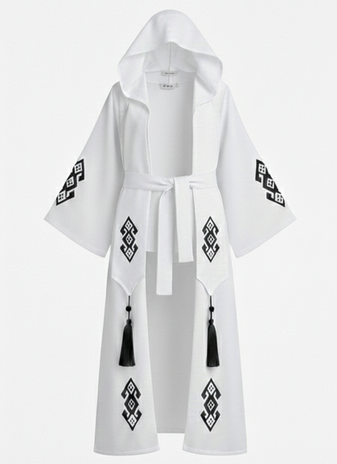 Kadın Müslin  Türk Bereket Desenli Kaftan