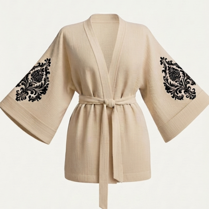 Sultan Model Kısa Kimono