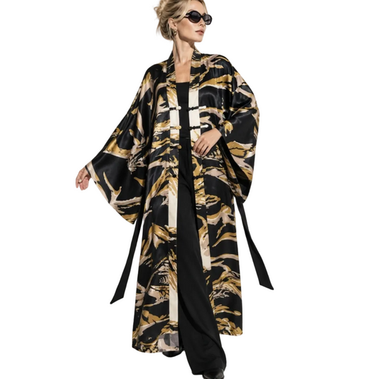 Bambu İpek Saten Kimono