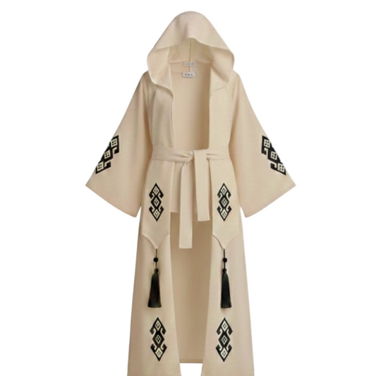 Kadın Müslin  Türk Bereket Desenli Kaftan