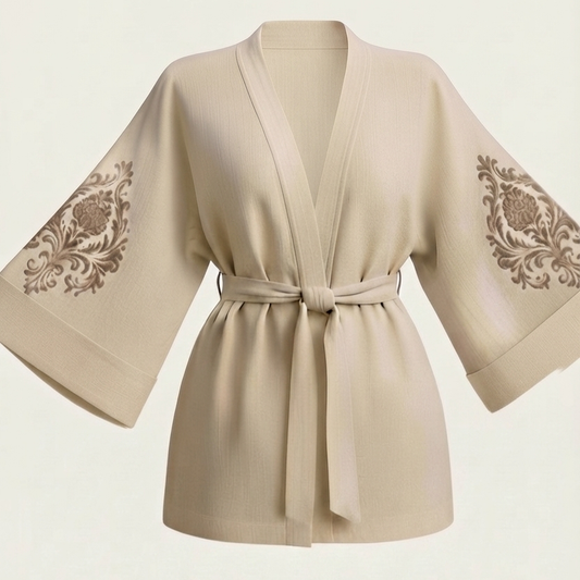Sultan Model Kısa Kimono