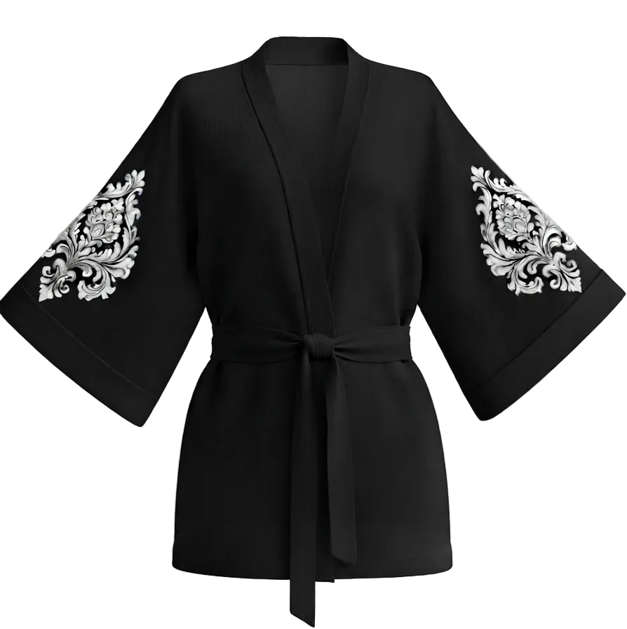 Sultan Model Kısa Kimono