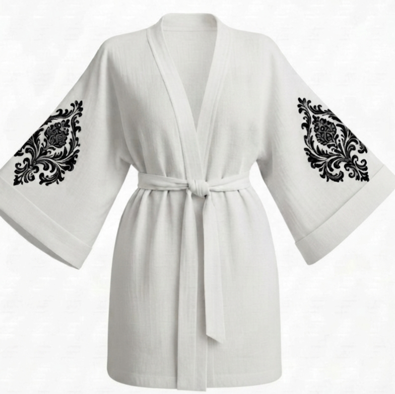Sultan Model Kısa Kimono
